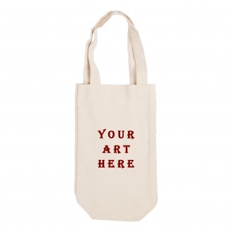 Single Cotton Canvas Wine Tote